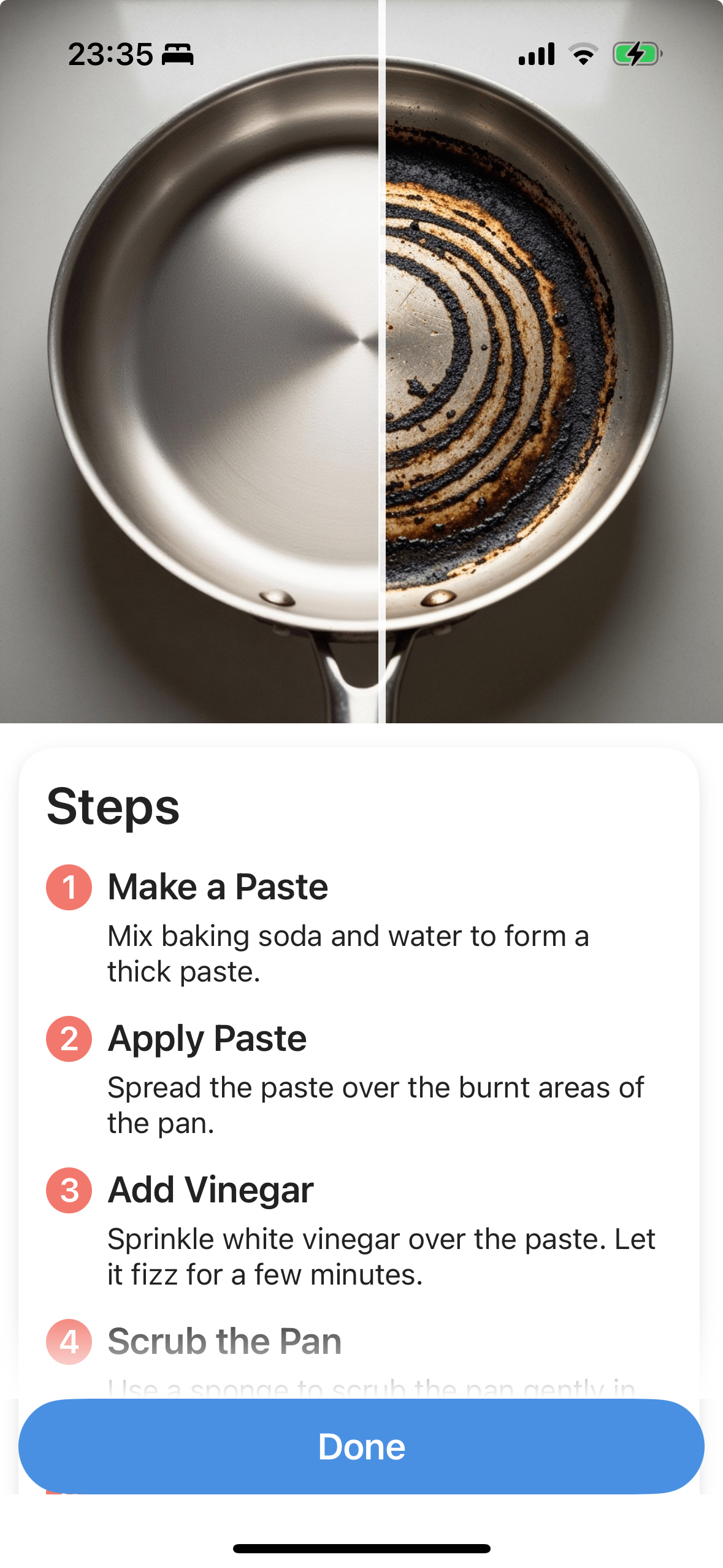 Clean Assistant App Interface